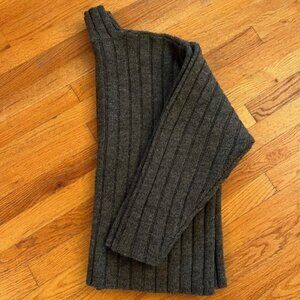 J.Crew Ladies Mock Grey Wool Turtleneck - Size L  - EXCELLENT Condition